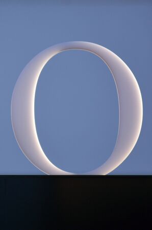 Alphabet character symbol letter O icon.