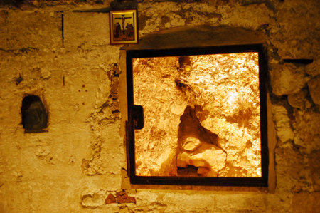 The Church of the Holy Sepulcher  in the Jerusalem old city.のeditorial素材