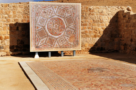 The Good Samaritan is Church a Christian and world's largest mosaic museums in the Dead Sea area near Jericho Israelのeditorial素材