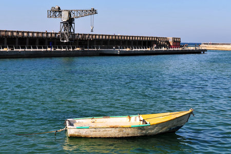 The old Tel Aviv Port Area in Tel Aviv Israel.	Old Tel Aviv Portのeditorial素材