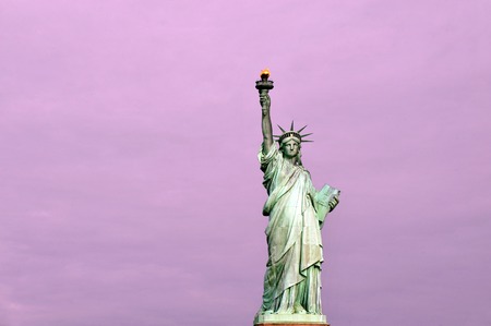 The Statue of liberty Manhattan, New York, USA.の写真素材