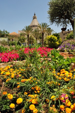 Basilica of the Annunciation in Nazareth Israelの写真素材