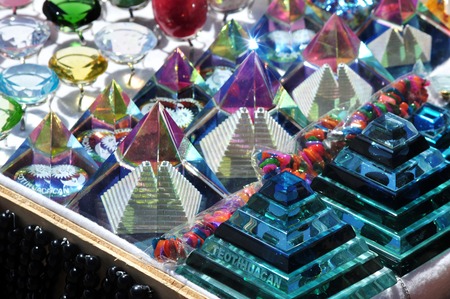 Mexican goods for sale at the Pyramids of Teotihuacan site, Mexico.の写真素材