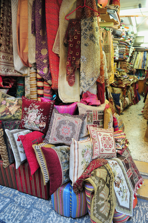 Street scene of Jerusalem old city, Israel.の写真素材