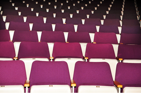 Rows of theatre seats.の写真素材