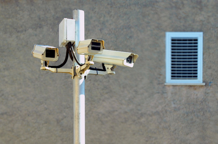 Surveillance cameras.の写真素材