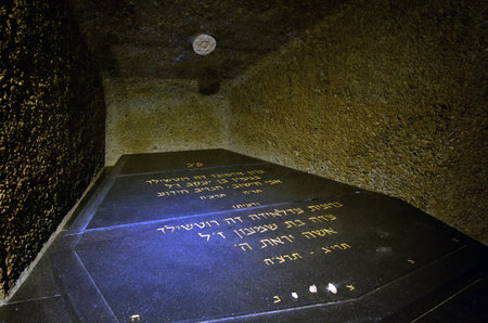 ZIKHRON, ISR - APR 20 2015:Rothschild family tomb crypt in Ramat Hanadiv in Zikhron Yaakov, Israel.It's the burial place of Edmond James de Rothschild and his wife.のeditorial素材