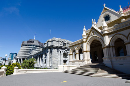 Parliament library, Wellington, New Zealand .のeditorial素材