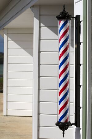 New barber shop pole.の写真素材