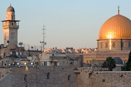 The Kotel Wailing Western Wall and Temple Mount in Jerusalem, Israel.
