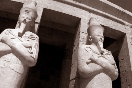 The Great Temple of Hatshepsut in Luxor, Egypt.の写真素材
