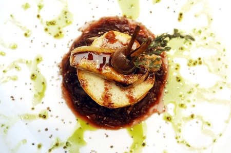 Prepared food on a table in a restaurant.の写真素材