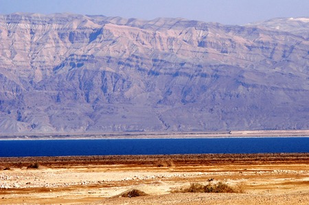 Landscape of the Dead Sea Israel.の写真素材