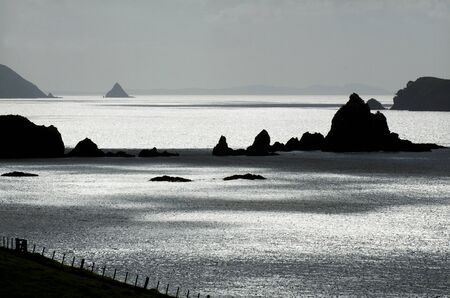 Landscape of Mahinepua Peninsula in Northland, New Zealandの写真素材