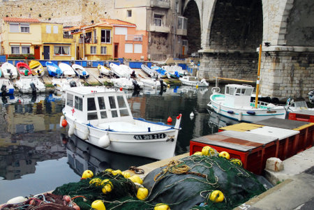 Harbor of Vallon des Auffes marseille South France.のeditorial素材