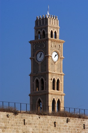 Ottoman landmark building - Han El-Umdan in Acre Akko, Israel.の写真素材