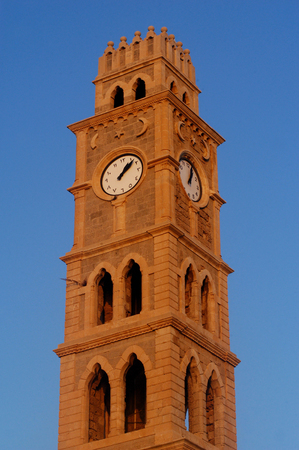 Ottoman landmark building - Han El-Umdan in Acre Akko, Israel.の写真素材