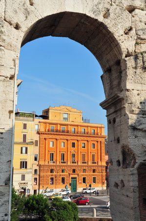 Ancient roman colosseum in Rome, Italyのeditorial素材