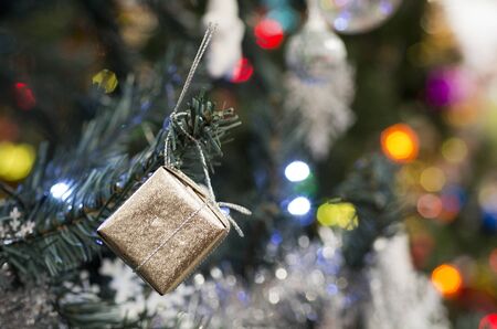 Christmas trees decoration and ornaments during Christmas holidays.の写真素材