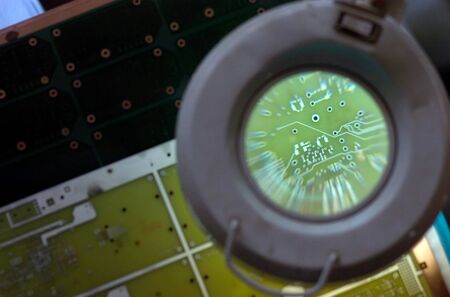 close up of Computer chip.の写真素材