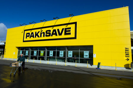 KAITAIA, NZ - JUNE 21:The new PAK'nSAVE Supermarket of Kaitaia on June 21 2013.The first Pak'nSave...