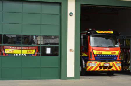 KAITIA ,NZ - MAR 27 2014: New Zealand Fireservice station.It's NZ's main firefighting body,...