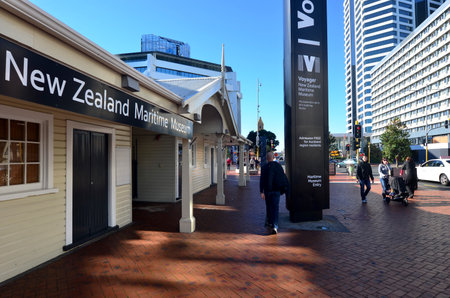 AUCKLAND - JUNE 01 2014:Voyager New Zealand Maritime Museum.It houses exhibitions spanning New Zealands maritime history from the first Polynesian explorers to modern day triumphs at the America's Cupのeditorial素材