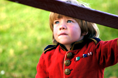 NEW ZEALAND - FEB 6: British soldiers reinact the signing of the treaty of Waitangi in Northland, New Zealand, Feb 6, 2004. The Treaty of Waitangi is a treaty first signed on 6 February 1840 by representatives of the British Crown and various Mori chiefs のeditorial素材