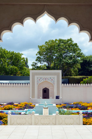 HAMILTON, NZL - JAN 10 2015:Indian Char Bagh Garden in Hamilton Gardens.Its one of the most popular visitor attraction in New Zealand attracting more than 1 million people and holding over 2,000 events each year.のeditorial素材