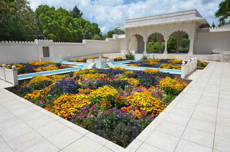 HAMILTON, NZL - JAN 10 2015:Indian Char Bagh Garden in Hamilton Gardens.Its one of the most popular visitor attraction in New Zealand attracting more than 1 million people and holding over 2,000 events each year.のeditorial素材