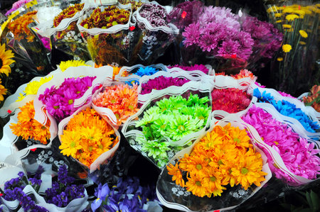 New yorkers flowers shop in Manhattan New York, USA.のeditorial素材