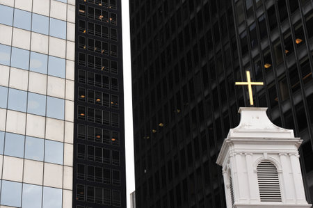 Street scene in Manhattan New York, USA.のeditorial素材