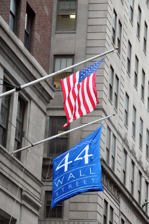 Wall Street Manhattan New York, USA.のeditorial素材