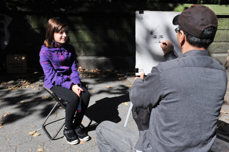 New yorkers in Manhattan New York, USA.のeditorial素材