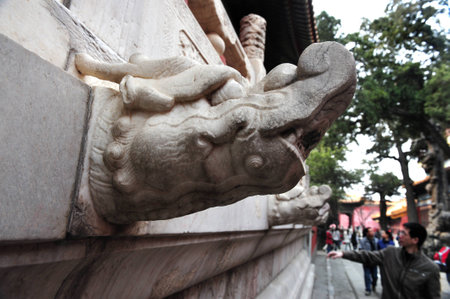 BEIJING - MARCH 11:Visitor at the The Forbidden City on March 11 2009 in Beijing,China.It regarded as the true essence of the traditional architectural accomplishment of the Chinese civilization.のeditorial素材
