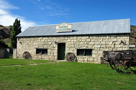 HANMER,NZ - MAR 15:The historic Hurunui Vineyard on March 15 2009.Central Otago area in New Zealand is the world's most southern place to grow Chardonnay grapes .のeditorial素材