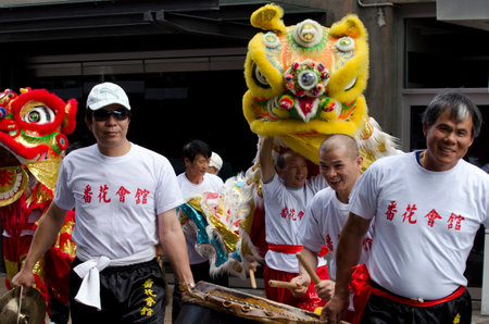 WELLINGTON - FEB 24:Chinese people celebrate the Year of the lunar snake on February 24 2013 Wellington,NZ.The Chinese Spring Festival is the most important traditional Chinese holidays.のeditorial素材