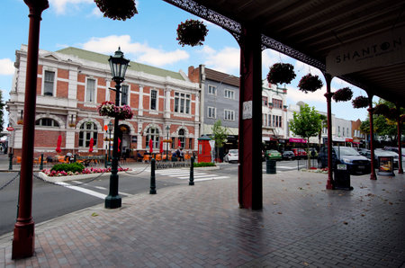 WANGANUI - FEB 22:The old Post Office building in Victoria Avenue on February 22 2013 in Wanganui New Zealand.Wanganui was shortlisted as one of 21 Intelligent Communities worldwide for 2013.のeditorial素材