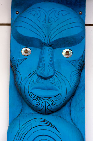 KAITAIA, NZ - NOV 05:Figure of a Maori male on Nov 05 2013.Maori are the indigenous people of New Zealand. Originally from Polynesia, Maori migrated to New Zealand over 1000 years ago.のeditorial素材