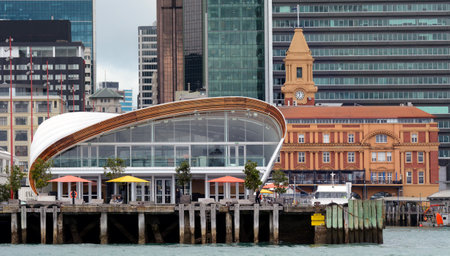 AUCKLAND - OCT 13 2015:The Cloud on Queens Wharf in Auckland waterfront, New Zealand.Its an event centre built for the Rugby World Cup 2011 in cost of $8 million and can host up to 6,000 people.のeditorial素材