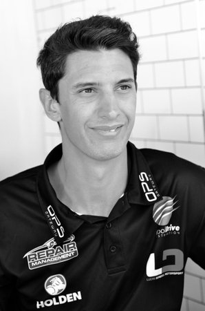 AUCKLAND - NOV 05 2015:V8 Supercars champion driver Nick Percat meet Motorsport fans in Auckland, New Zealand.のeditorial素材