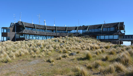 CHRISTCHURCH - DEC 04 2015:Christchurch Gondola building.It offers a unique Christchurch sightseeing experience of breathtaking views of Christchurch landscape.のeditorial素材