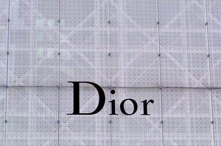 AUCKLAND - MAY 22 2016:Dior brand logo.Founded in 1947 by Christian Dior, it's one of world's top fashion brands which includes women's clothing, menswear, jewelry and perfumeのeditorial素材