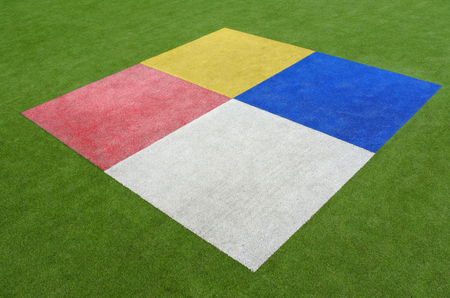 Colourful rectangles abstract background and texture children game.の写真素材