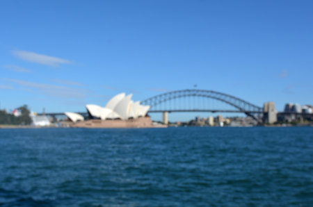 Panoramic view of Sydney skyline in New South Wales, Australia.のeditorial素材
