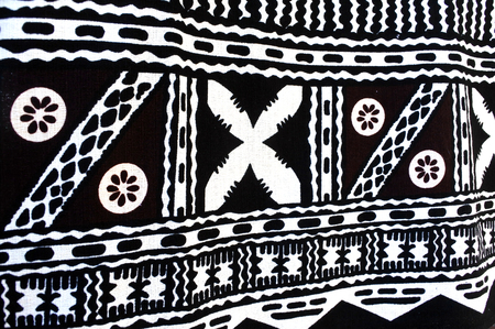 Background of traditional Pacific Island tapa cloth, a barkcloth made primarily in Tonga, Samoa and Fijiの写真素材