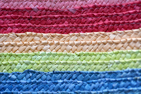 Pacific Islands woven mat clouse up background. Abstract, backgrounds and texture.