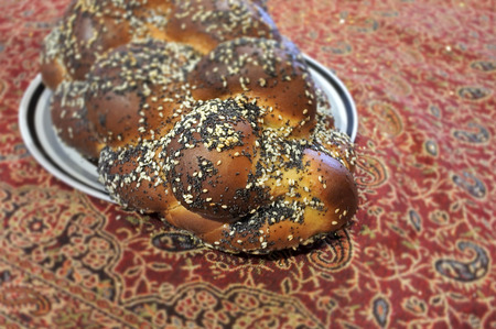 Challah, a special bread in Jewish cuisine, usually braided and typically eaten on ceremonial...