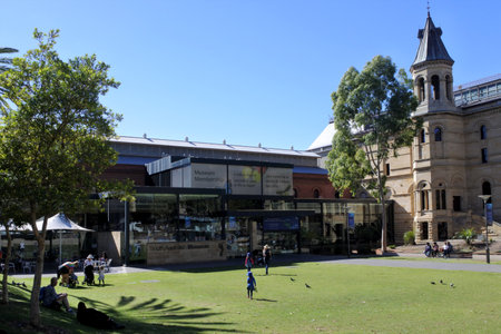Adelaide, Australia - March 29 2019: South Australian Museum, a natural history museum and research institution in Adelaide, South Australia, founded in 1856.のeditorial素材