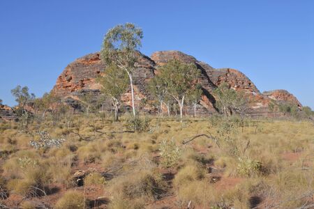 Landscape view of Bungle Bungle Range Landform rock formation in Kimberley Western Australia.の写真素材